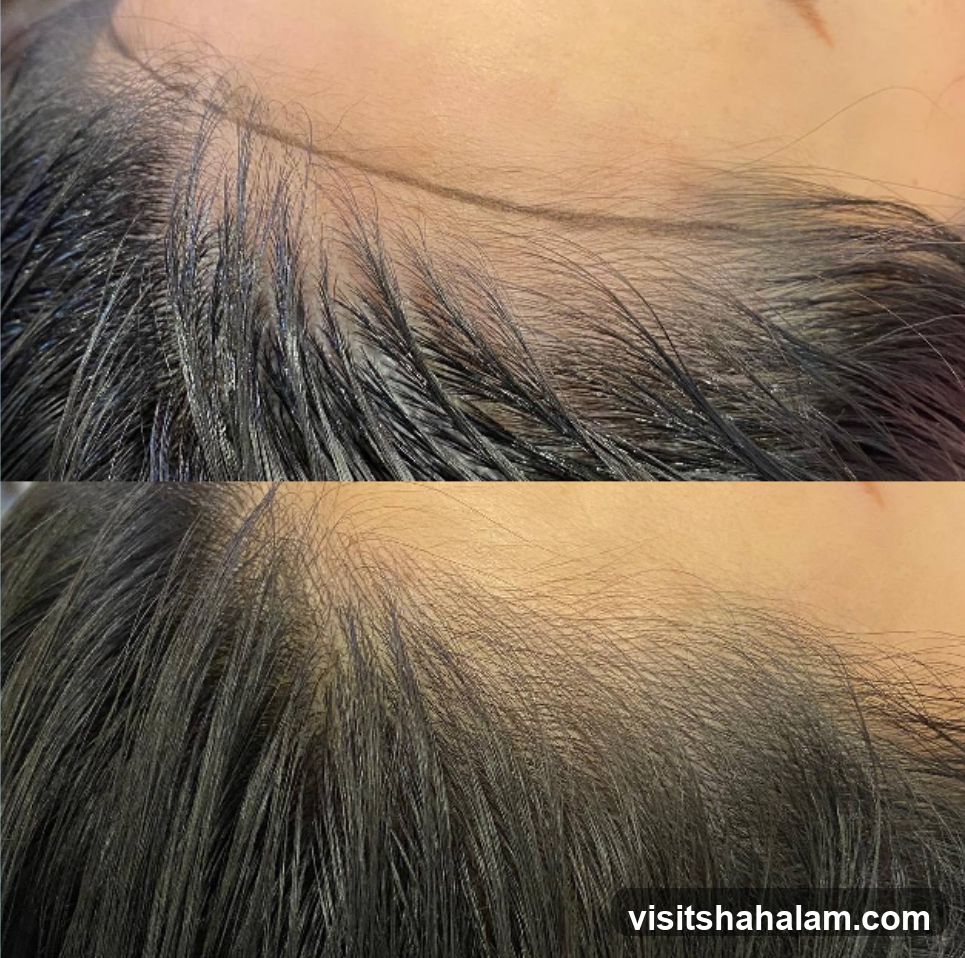 Before and After Hairline Treatment
