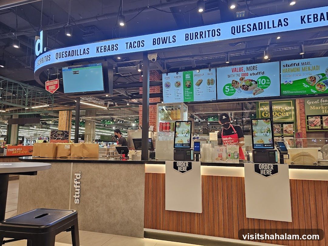 Food stall counter