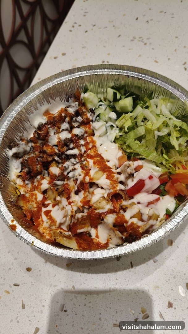 Halal Cart Style Chicken and Lamb Over Rice