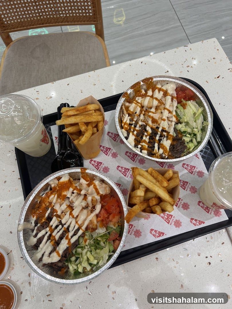 Shawarma Bowls and Fries
