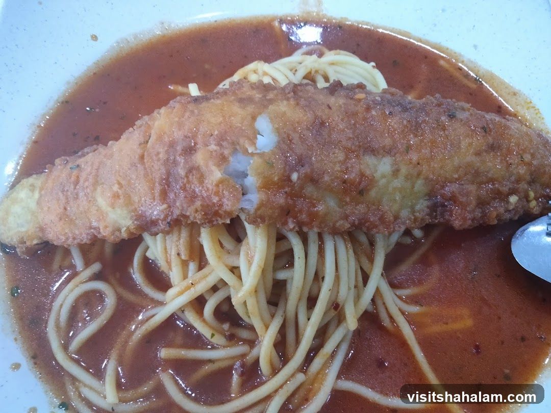 Fish and Chips with Spaghetti