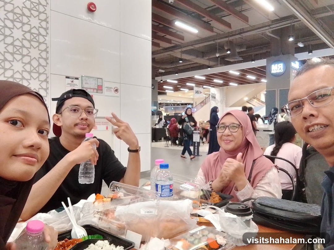 Family enjoying a meal