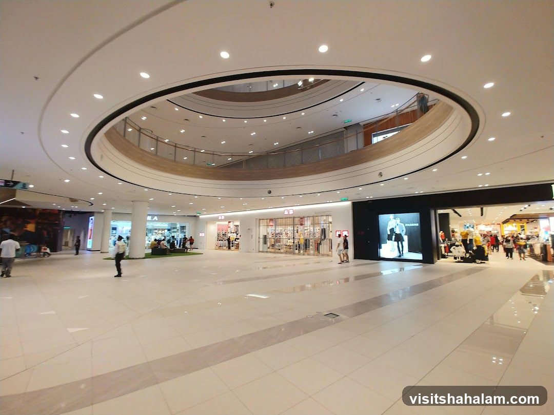 Interior of a modern shopping mall