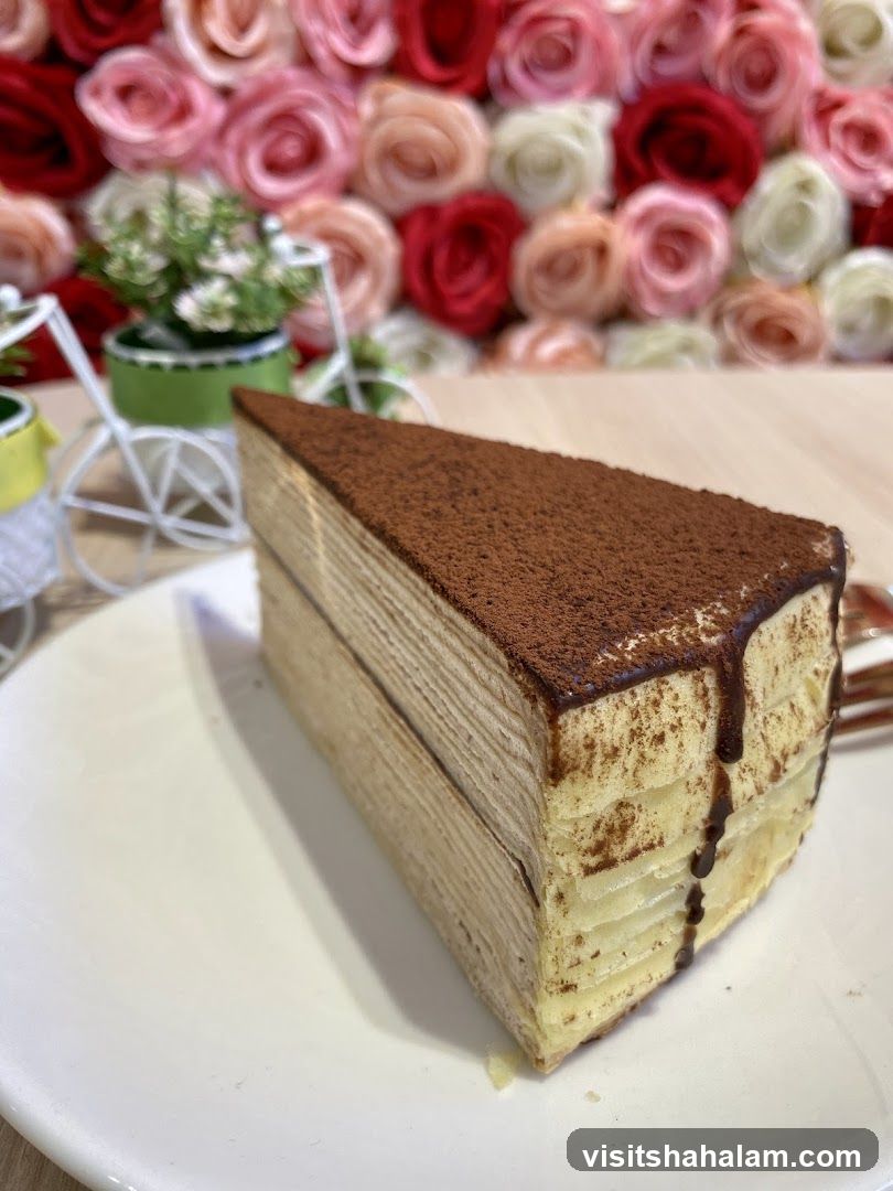 Tiramisu Mille Crepe Cake