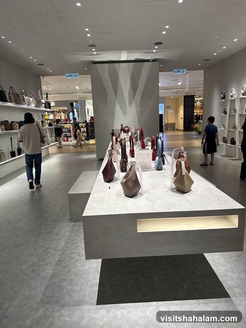 Handbag Display in Store