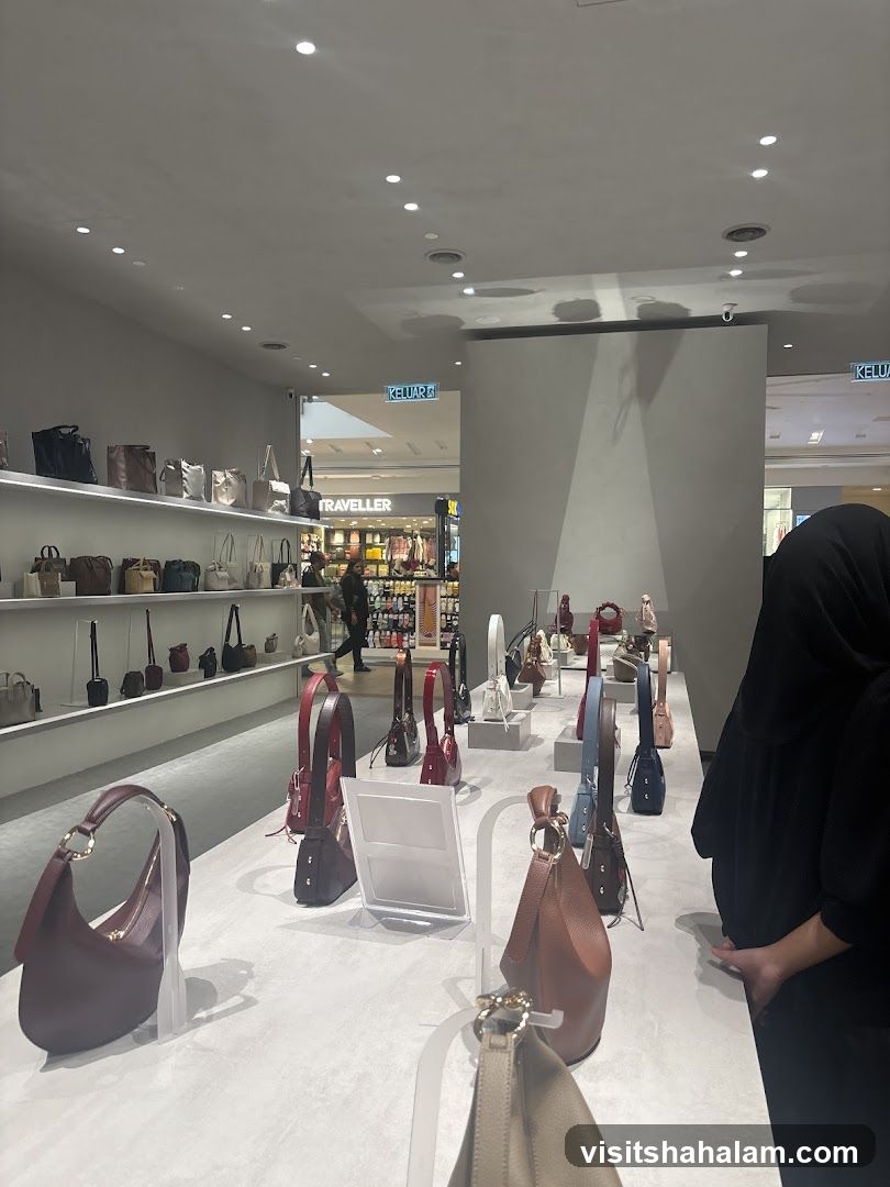 Handbag Display in a Store