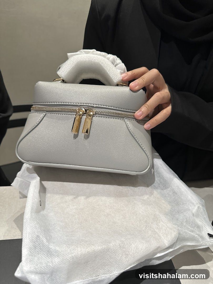 Gray Handbag