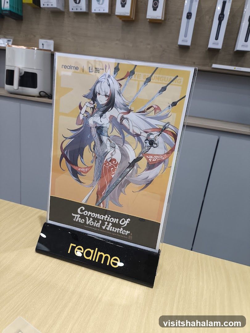 Realme promotional display