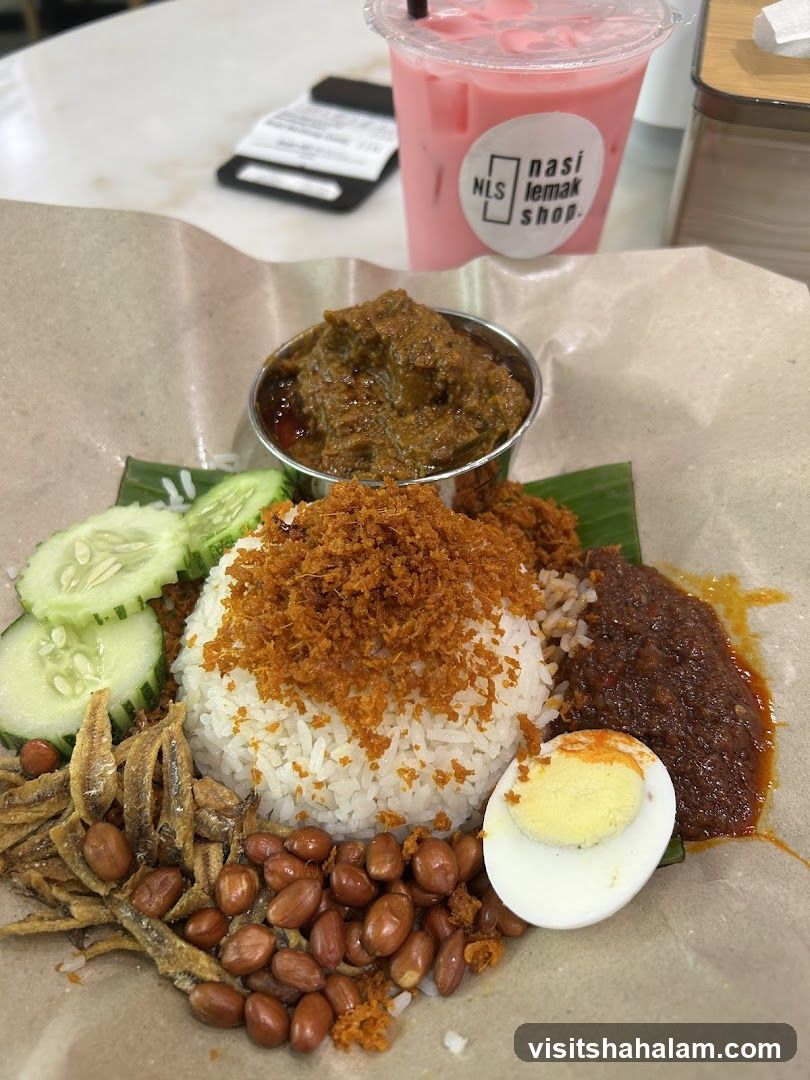 Nasi Lemak with Drink