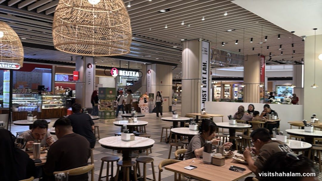 Restaurant Interior with Patrons
