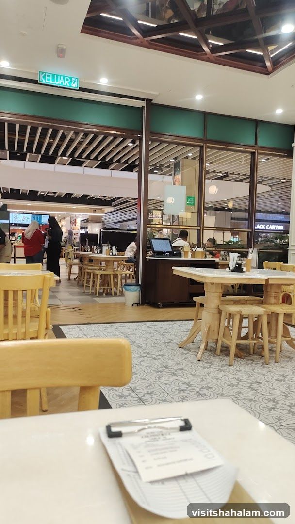 Restaurant Interior with Tables and Chairs