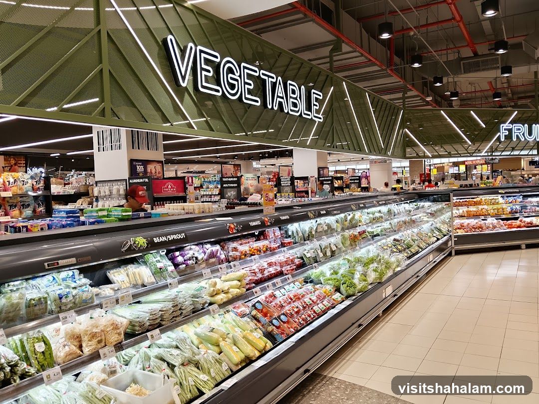 Supermarket Vegetable Aisle