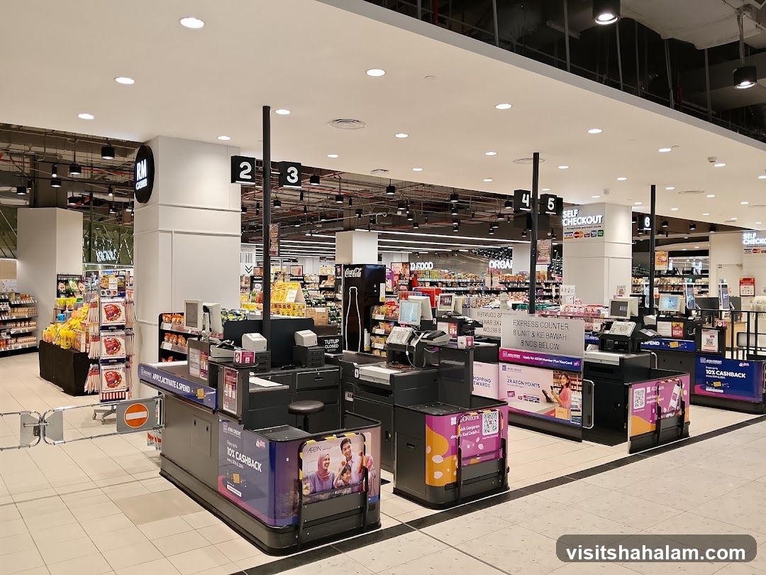 Supermarket Checkout Area