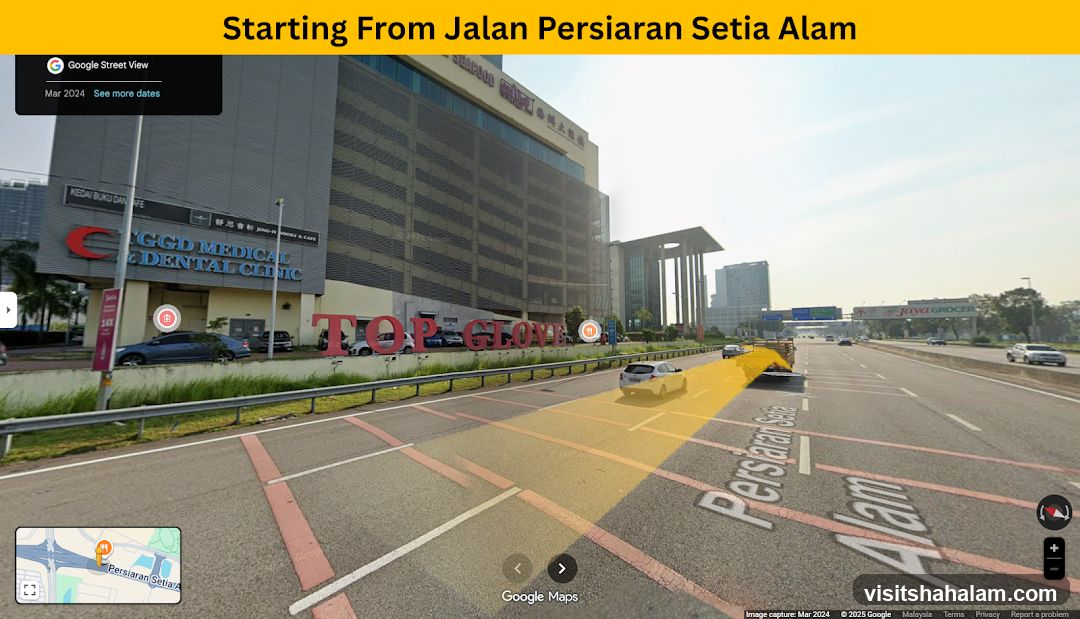 Street View of Persiaran Setia Alam