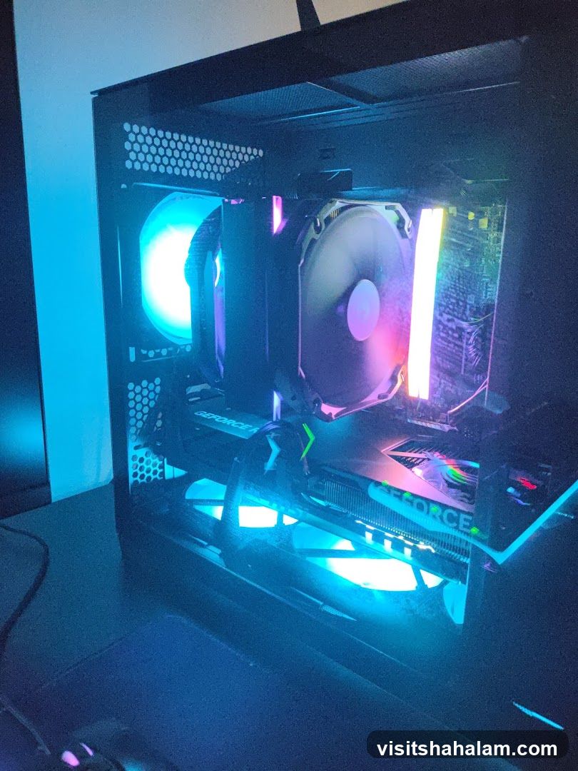 Computer Case with RGB Lighting