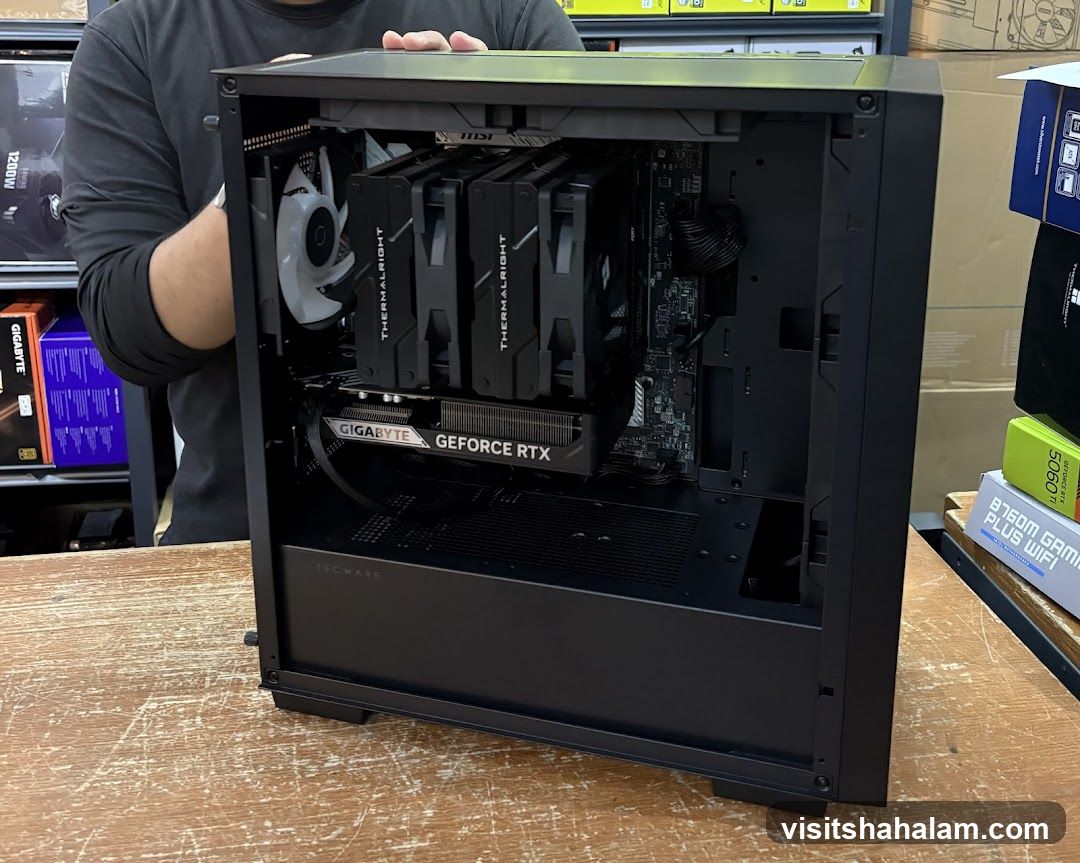Computer Case with Components