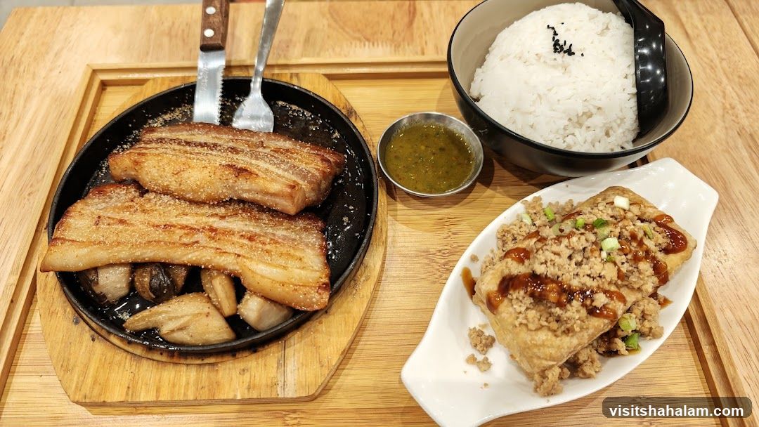 Pork Belly with Rice and Tofu