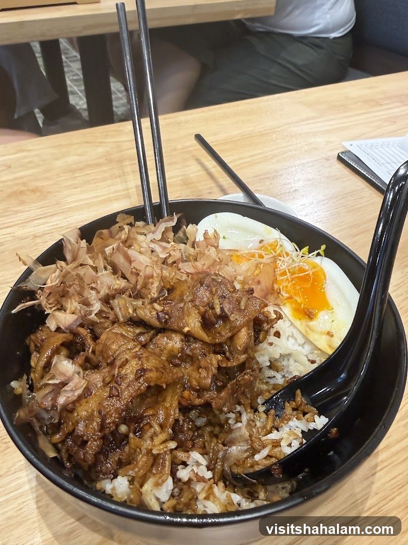 Rice Bowl with Meat and Egg