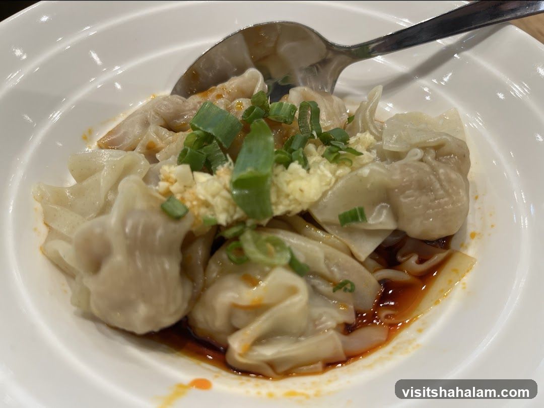 Wontons in Chili Oil
