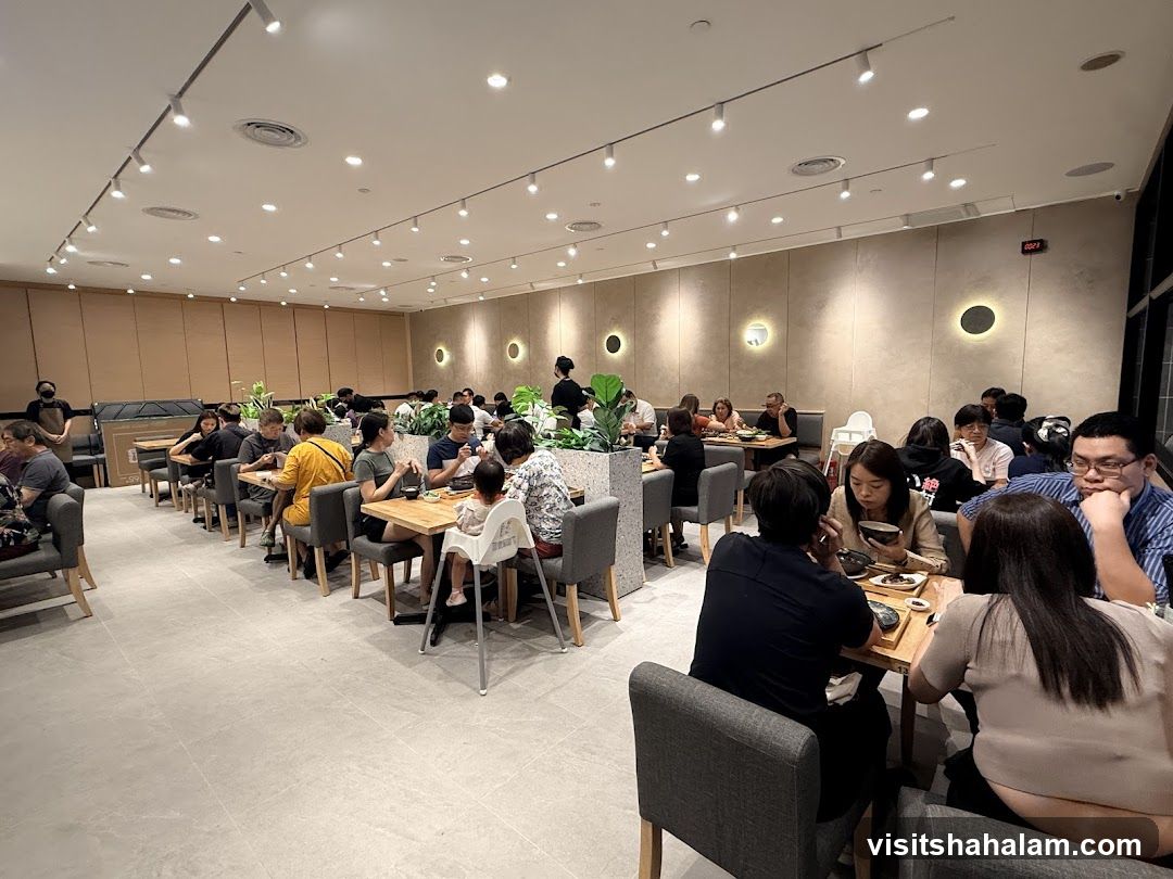 Restaurant Interior with Diners
