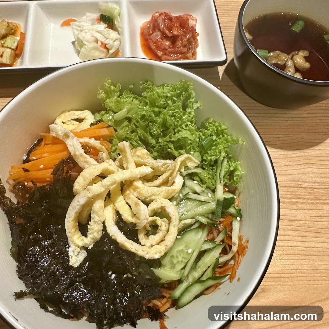 Bibimbap with Side Dishes and Soup