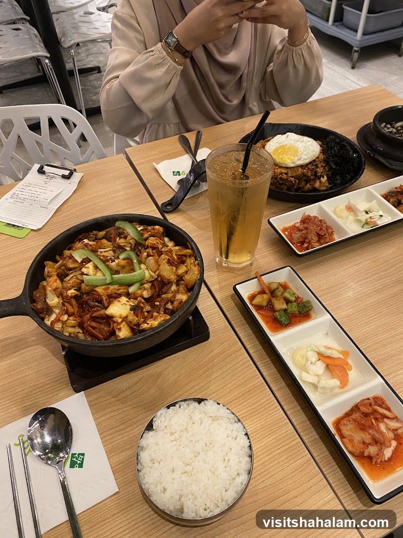 Korean Meal with Side Dishes