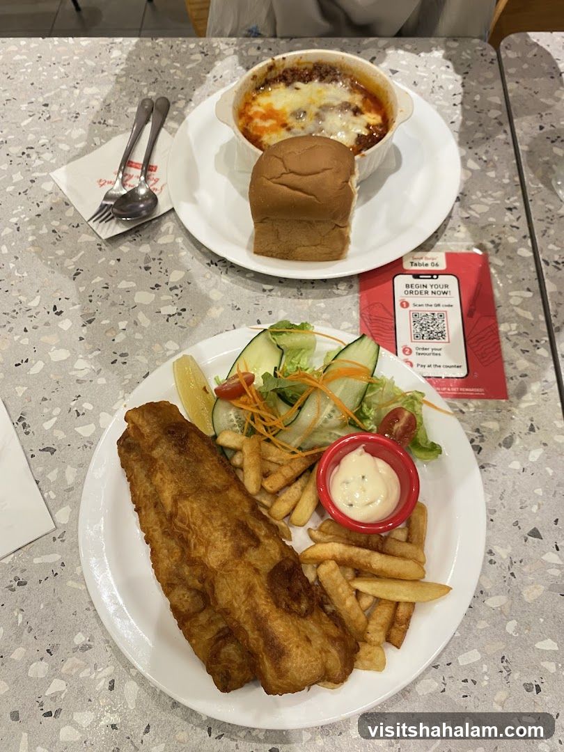 Fish and Chips with Lasagna