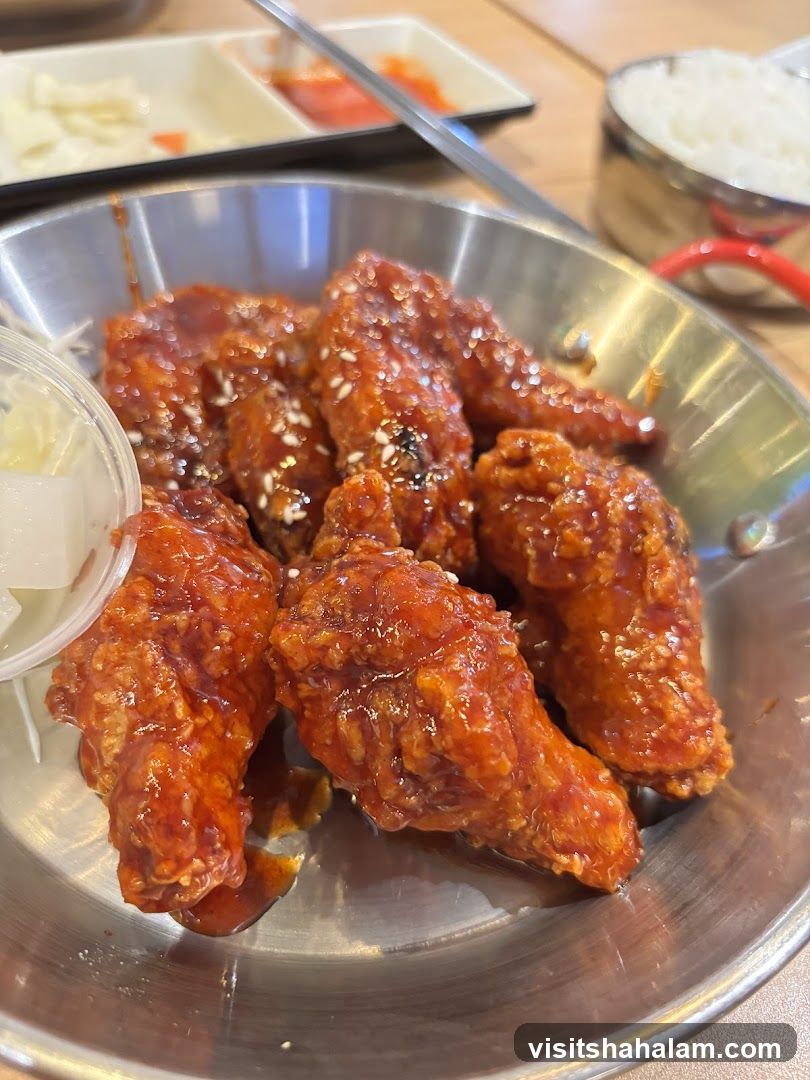 Spicy Korean Fried Chicken Wings