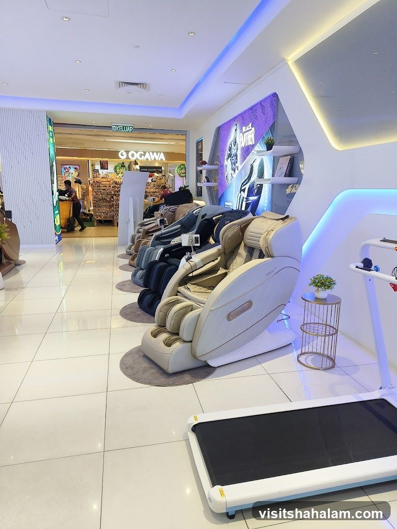 Massage Chairs and Treadmill Display