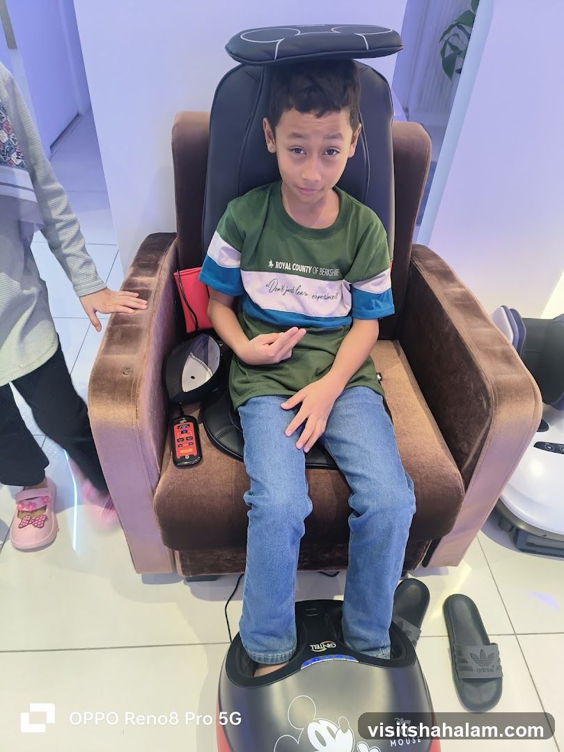 Boy in Massage Chair
