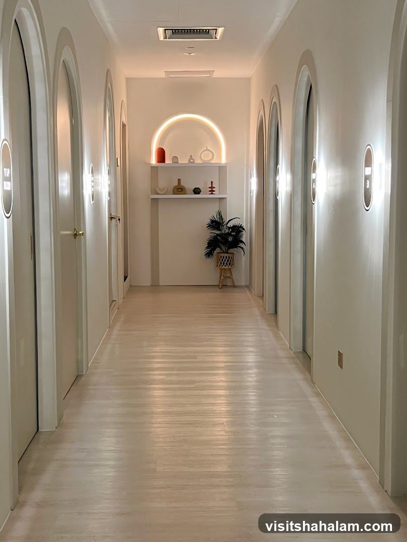 Hallway with Arched Doorways