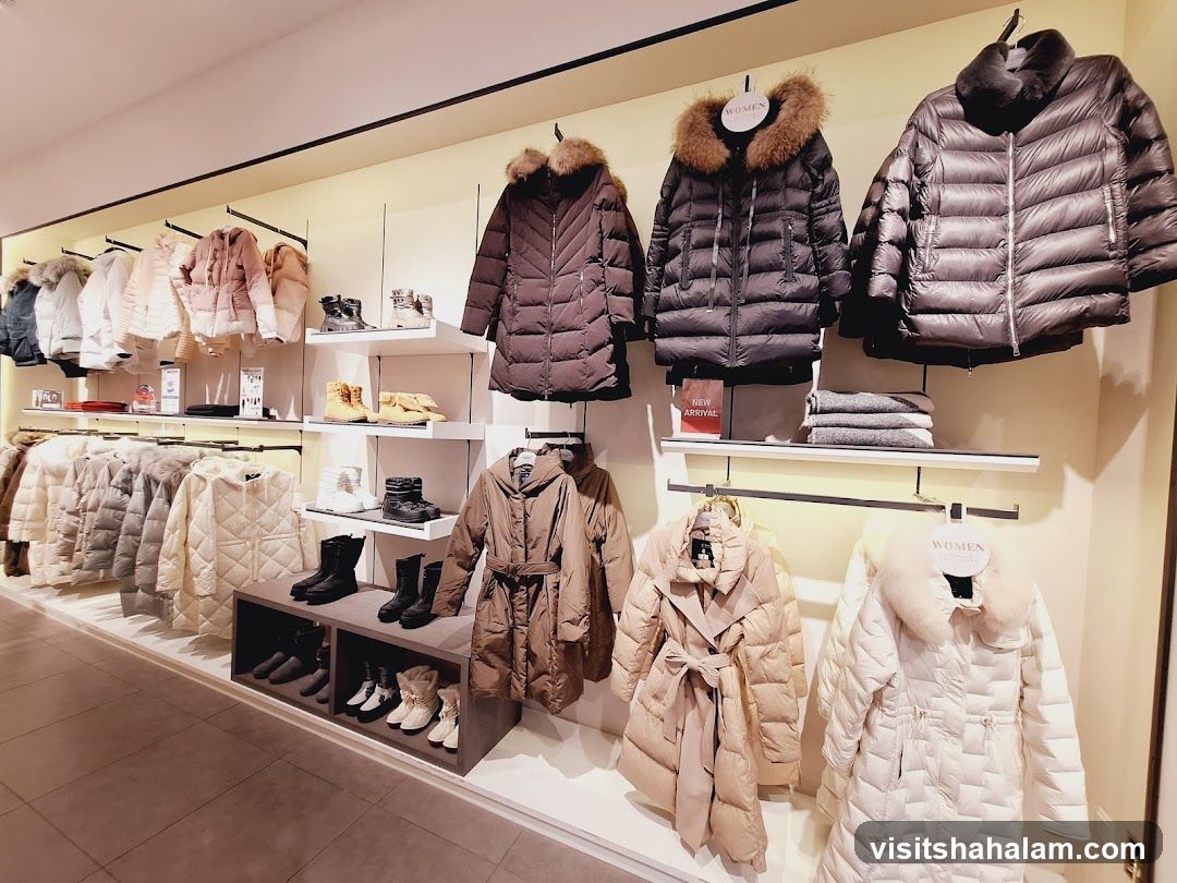 Winter Coats and Boots Display