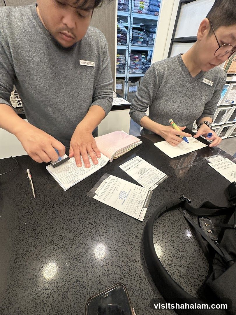 Staff processing documents
