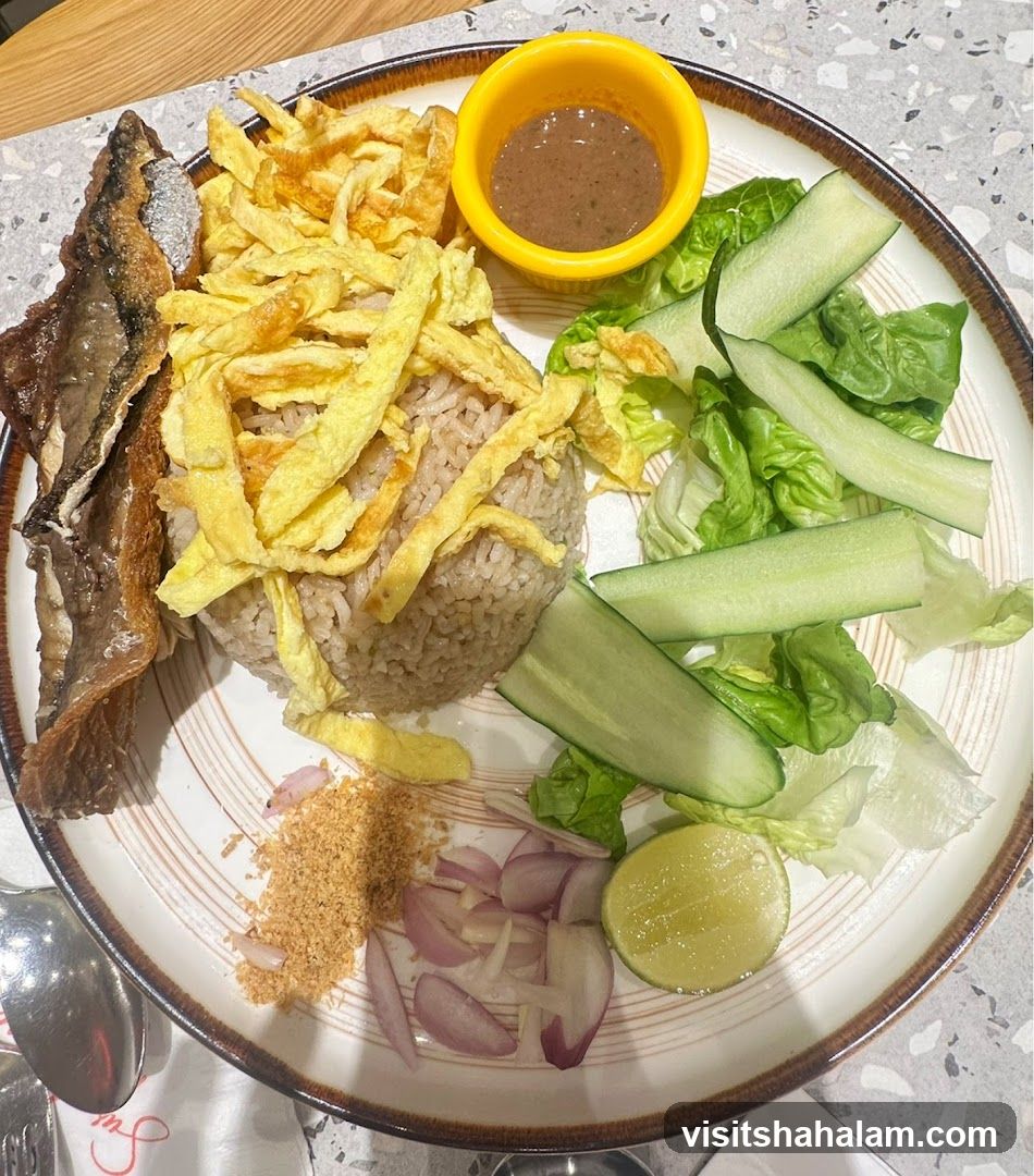 Rice dish with fish and vegetables