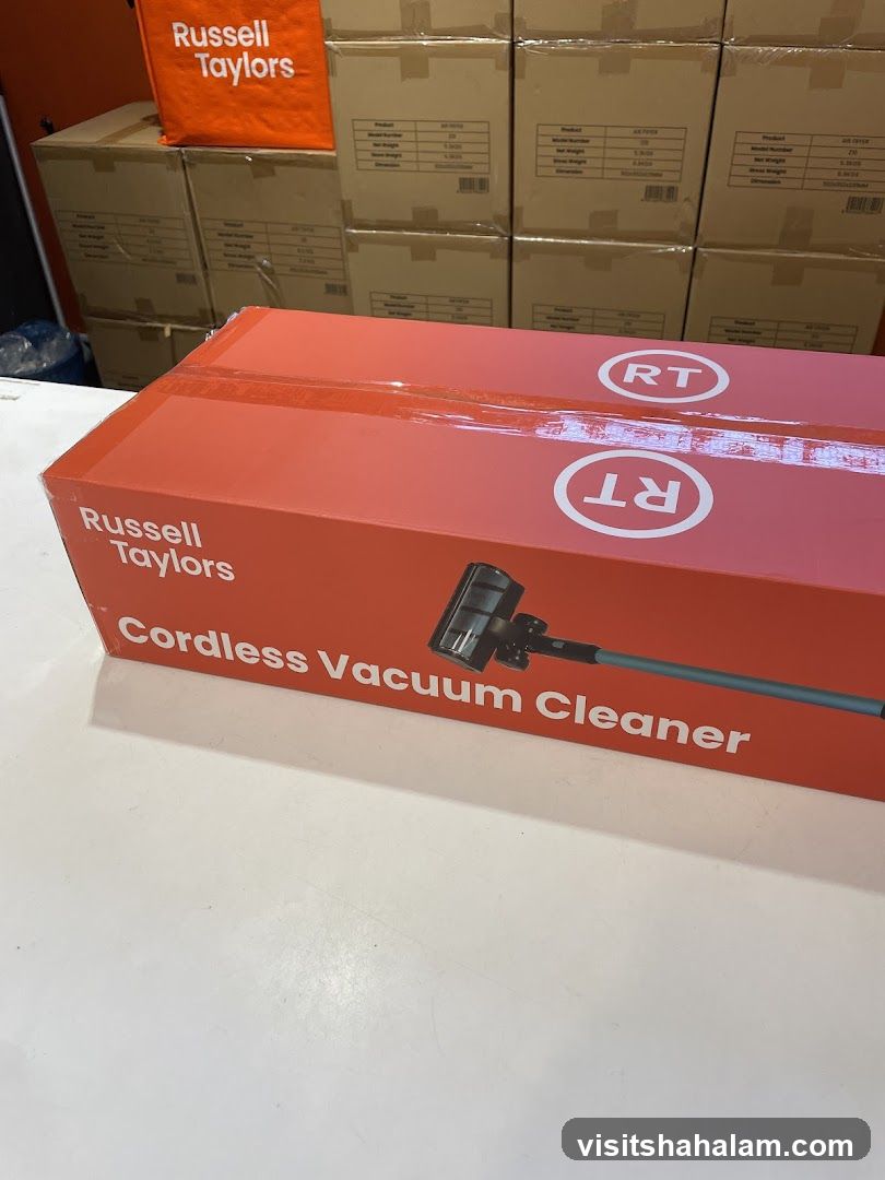 Russell Taylors Cordless Vacuum Cleaner Box