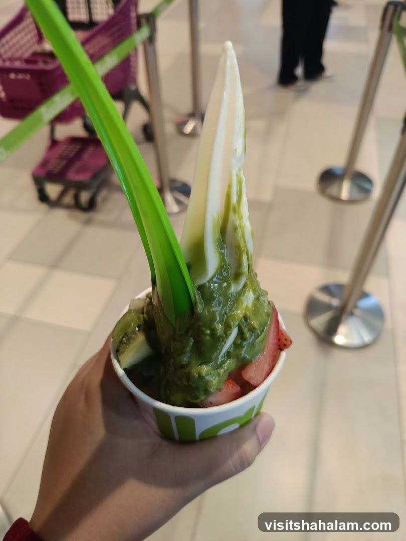 Frozen Yogurt with Fruit and Sauce