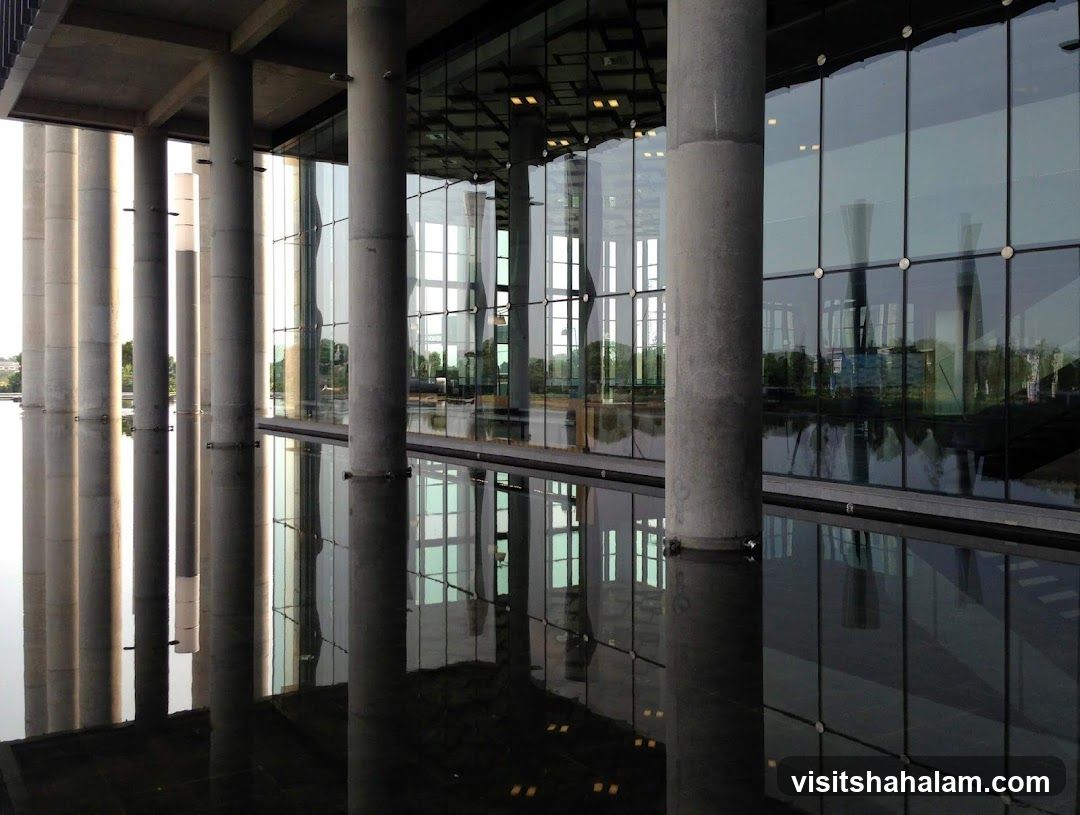 Modern Building with Reflecting Pool