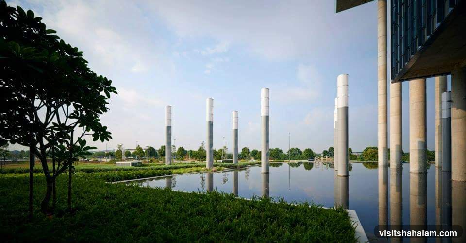 Modern Architecture with Reflecting Pool