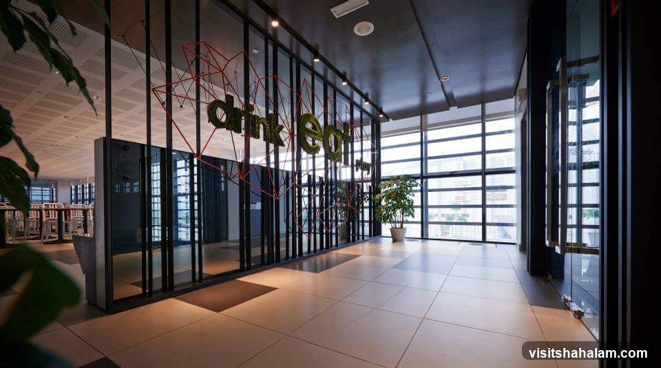 Modern Interior with "drink eat" Signage