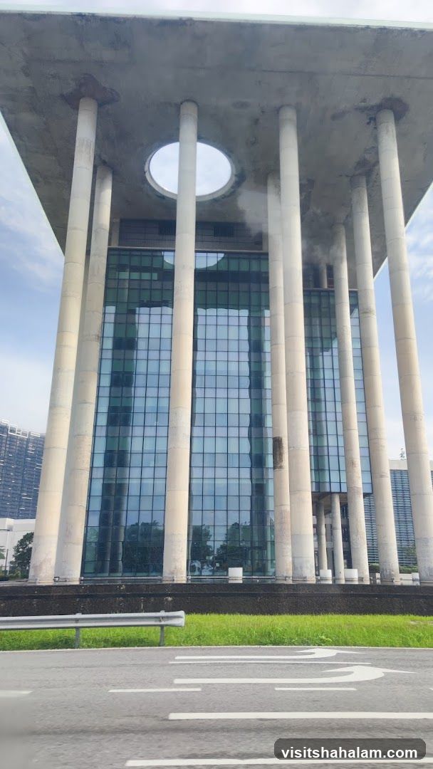 Modern Building with Colonnade