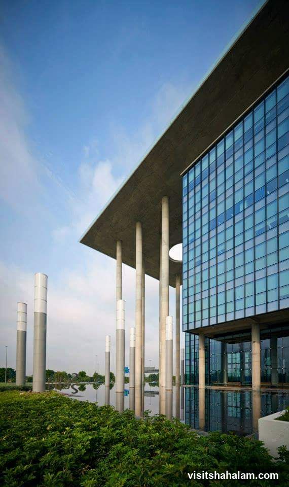 Modern Building with Reflecting Pool