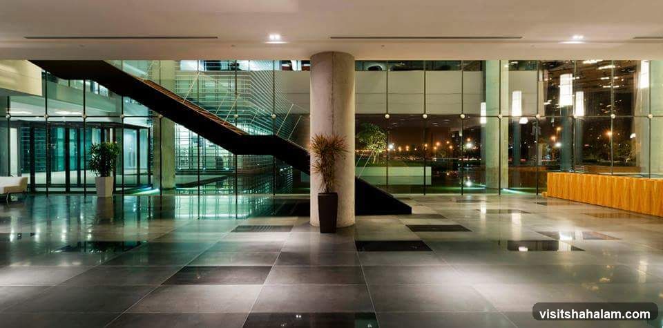 Modern Lobby with Escalator