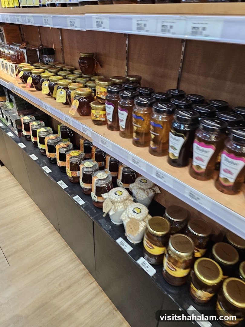 Honey Jars on Shelves