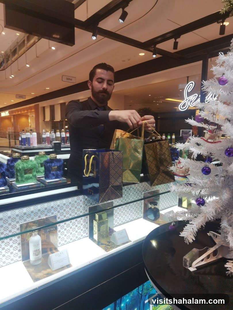 Sales Associate Preparing Gift Bags