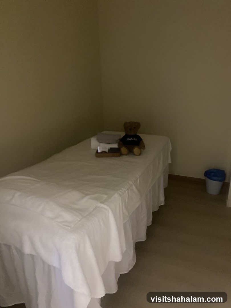 Massage Table with Teddy Bear