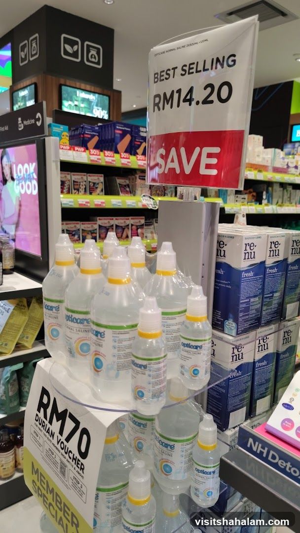 Opticare Normal Saline Display