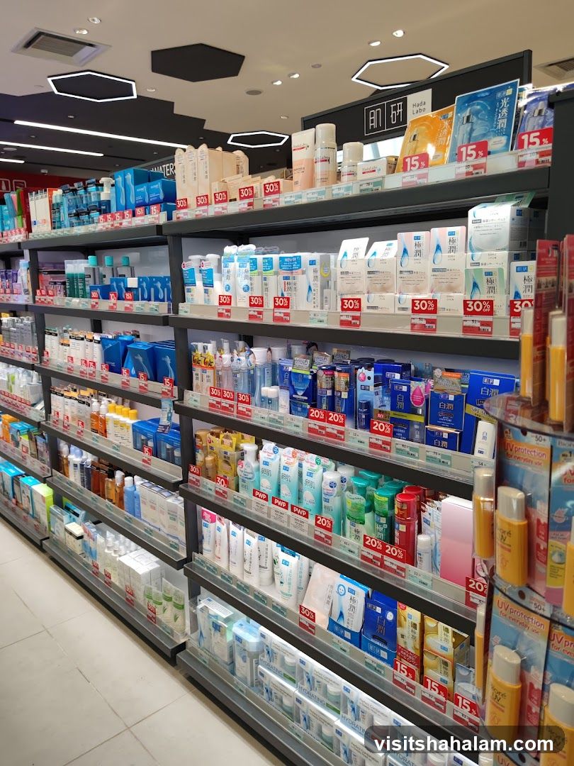 Skincare Products on Shelves