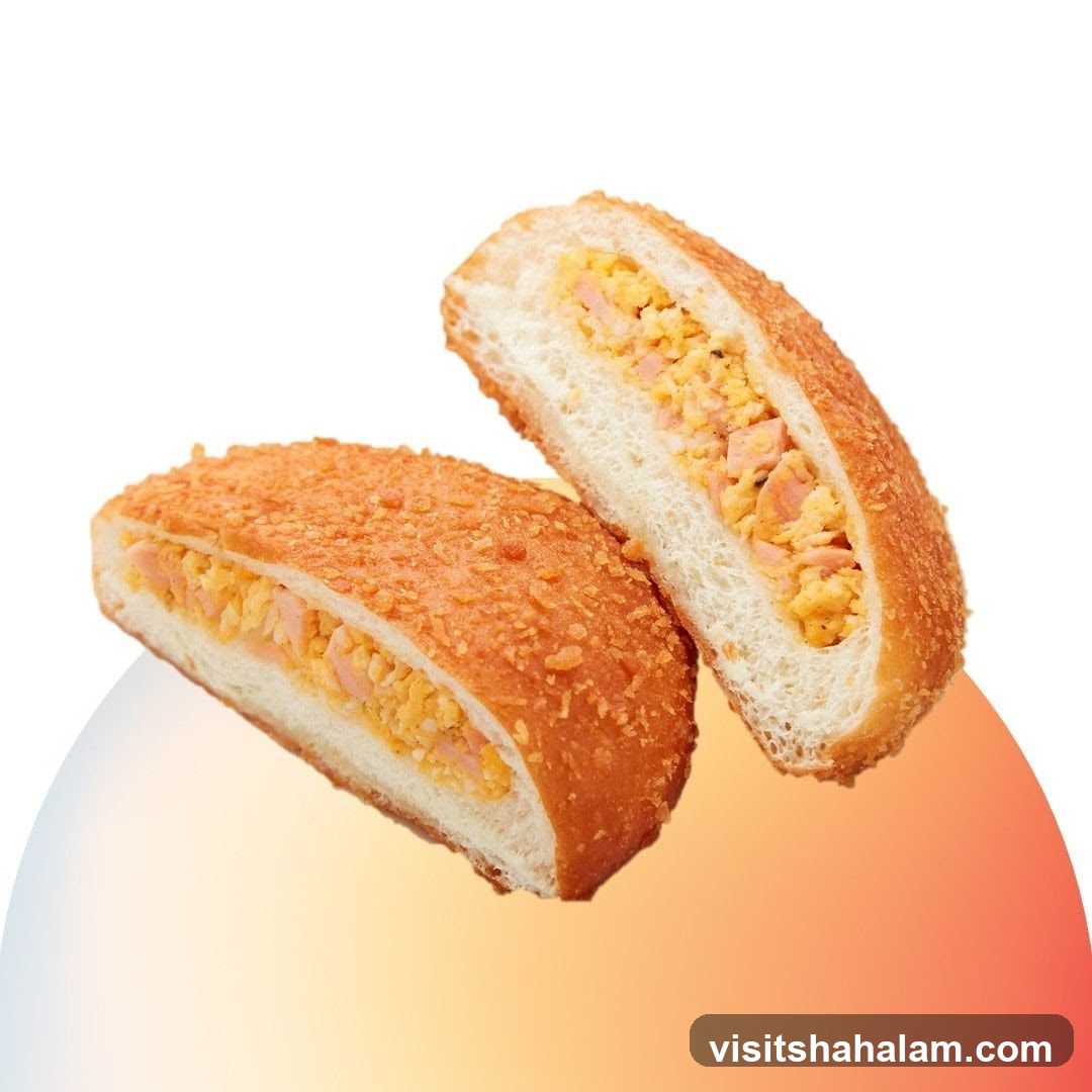 Scrambled Egg and Ham Bread