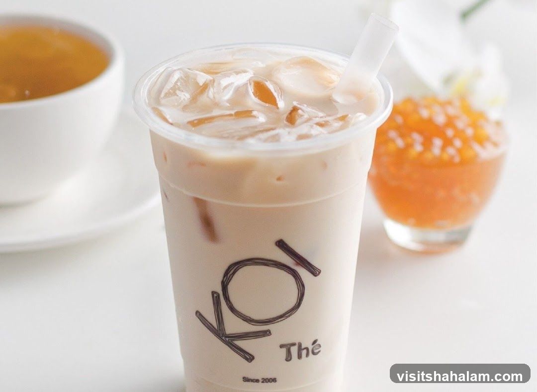 Iced Milk Tea with Boba