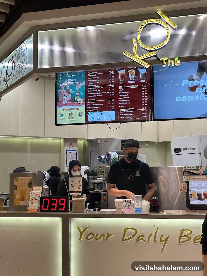 Bubble Tea Shop Counter
